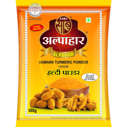 ALPAHAR TURMERIC POWDER 500GM ALPAHAR TURMERIC POWDER 500GM