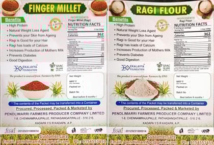 Finger millet and Ragi Flour&nbsp;Combo Pack
