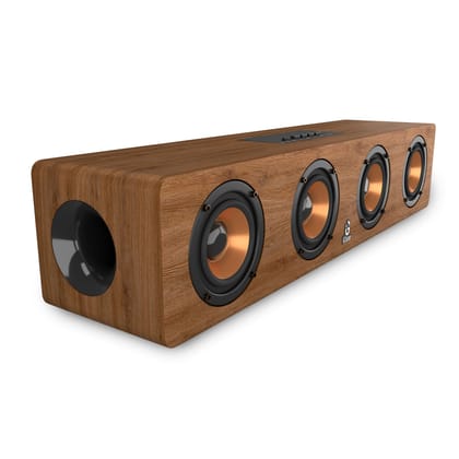 i GEAR Ensemble 20 watts Wooden Portable Soundbar with Wireless Bluetooth connectivity, Rechargeable, with USB/TF Card Support, FM Mode and Sub-woofer for Extra Bass i GEAR Ensemble 20 watts Wooden Portable Soundbar with Wireless Bluetooth connectivity, Rechargeable, with USB/TF Card Support, FM Mode and Sub-woofer for Extra Bass