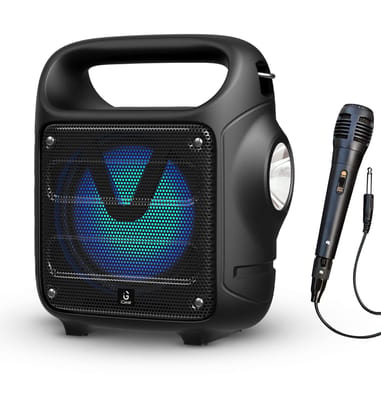 iGear Camo 10 watts Portable Bluetooth Speaker with a corded mike, Rechargeable Battery, USB and TF/SD Card Support/Mic Support/Inbuilt FM Radio/TWS Function/Powerful Torch and Carrying Belt iGear Camo 10 watts Portable Bluetooth Speaker with a corded mike, Rechargeable Battery, USB and TF/SD Card Support/Mic Support/Inbuilt FM Radio/TWS Function/Powerful Torch and Carrying Belt