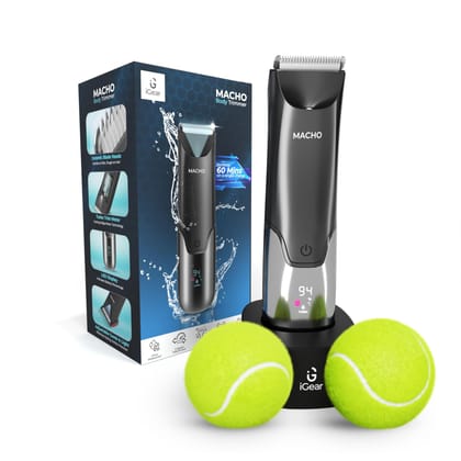 iGEAR Balls Trimmer For Men with Ceramic Blade & Skin Safe Tech|100% Waterproof|60 Min Run Time|Recharegable Mens Grooming Trimmer, Charging Doc,In-built Torch,Comb Clipper,Oil bottle & Cleaning Brush iGEAR Balls Trimmer For Men with Ceramic Blade & Skin Safe Tech|100% Waterproof|60 Min Run Time|Recharegable Mens Grooming Trimmer, Charging Doc,In-built Torch,Comb Clipper,Oil bottle & Cleaning Brush