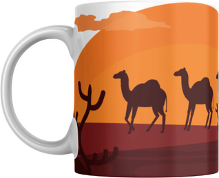 NIRJHARI Printed Mug Desert Art NIRJHARI Printed Mug Desert Art