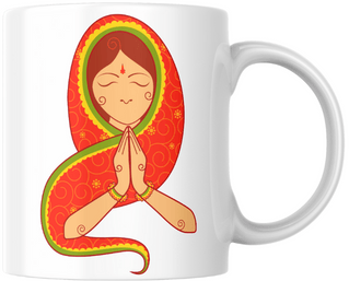 NIRJHARI Printed Mug Traditional Art NIRJHARI Printed Mug Traditional Art