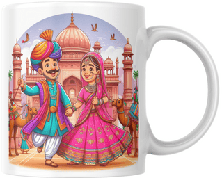 NIRJHARI Printed Mug Rajasthani Culture NIRJHARI Printed Mug Rajasthani Culture