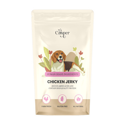 Casper's Chicken Jerky Dog Treat 100gms Casper's Chicken Jerky Dog Treat 100gms