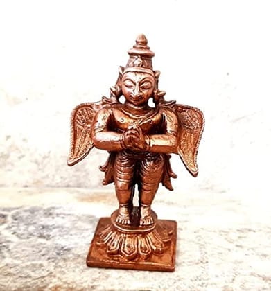 Searchers Paradise - Copper Idols Garuda,3 inches, Copper Handmade 125 Grams, Patina Antique Finish, Pack of 1 Piece