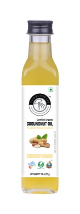 Turritopsis Kachi Ghani Groundnut Oil Certified Organic Kohlu Chekku Wood pressed Cold pressed Virgin Unrefined Pure Natural Cooking Oil 250 ml Pack of 1 Turritopsis Kachi Ghani Groundnut Oil Certified Organic Kohlu Chekku Wood pressed Cold pressed Virgin Unrefined Pure Natural Cooking Oil 250 ml Pack of 1