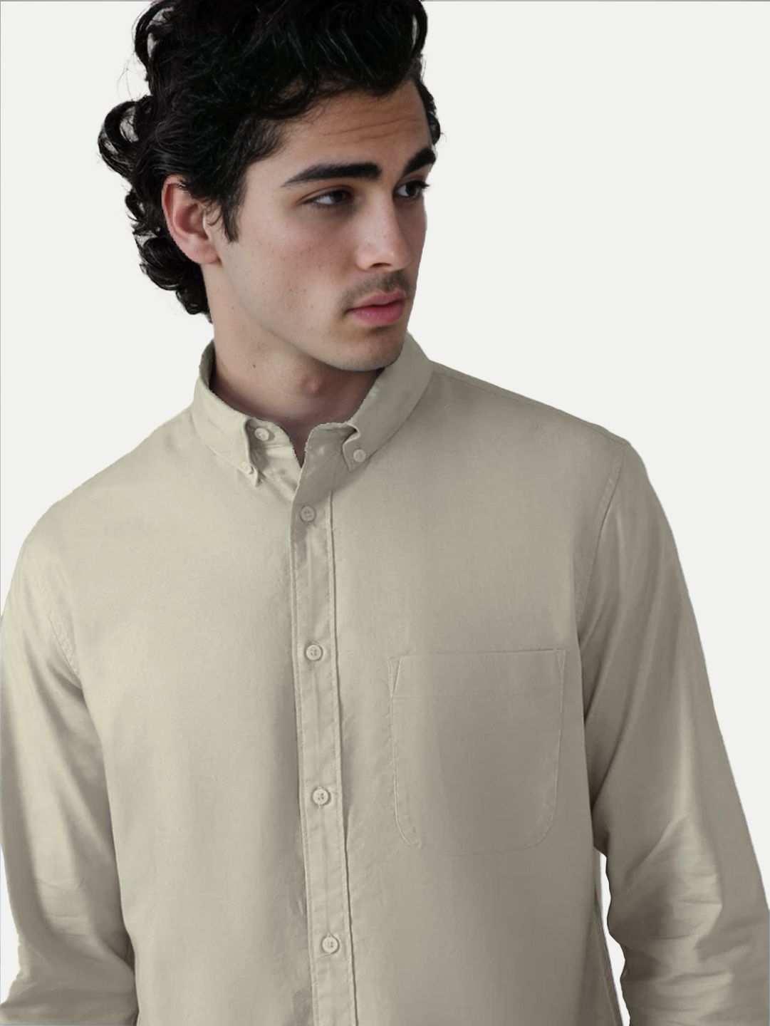 Mens Grey Oxford shirt