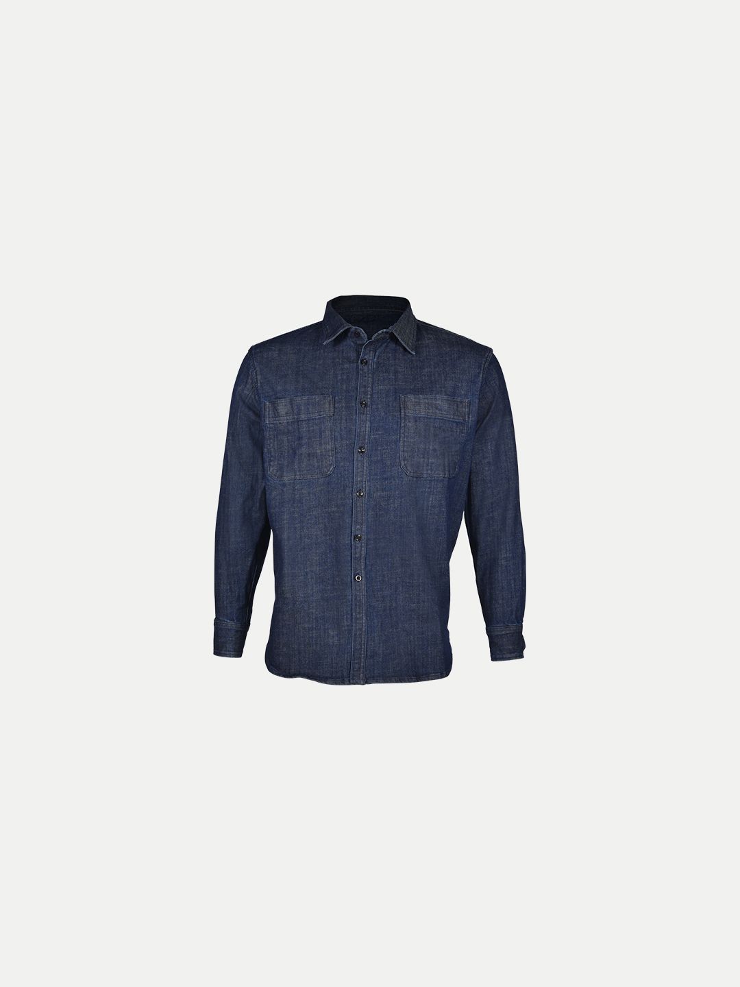 Men Ice Blue Washed Full Sleeves Denim Shirt