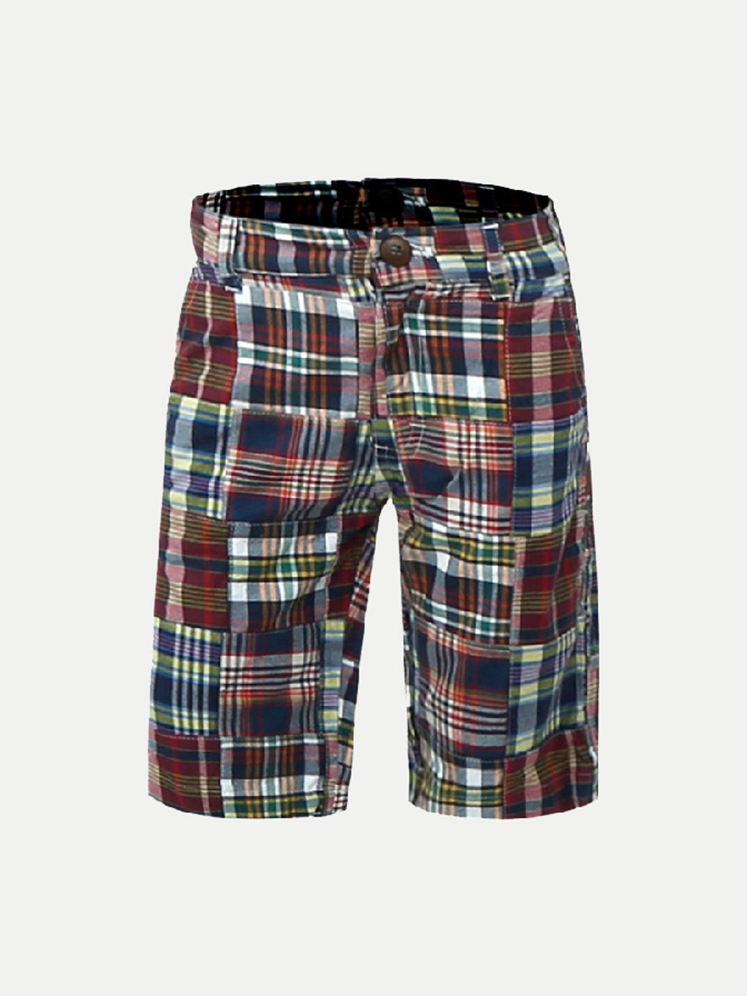 Mens Patchwork Woven Casual Shorts