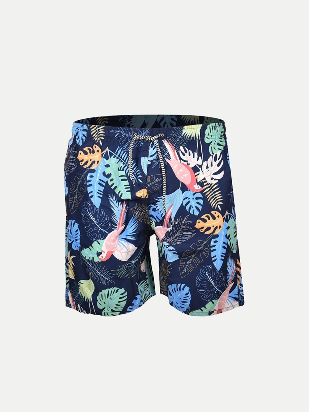 Men Blue Printed stylish casual shorts
