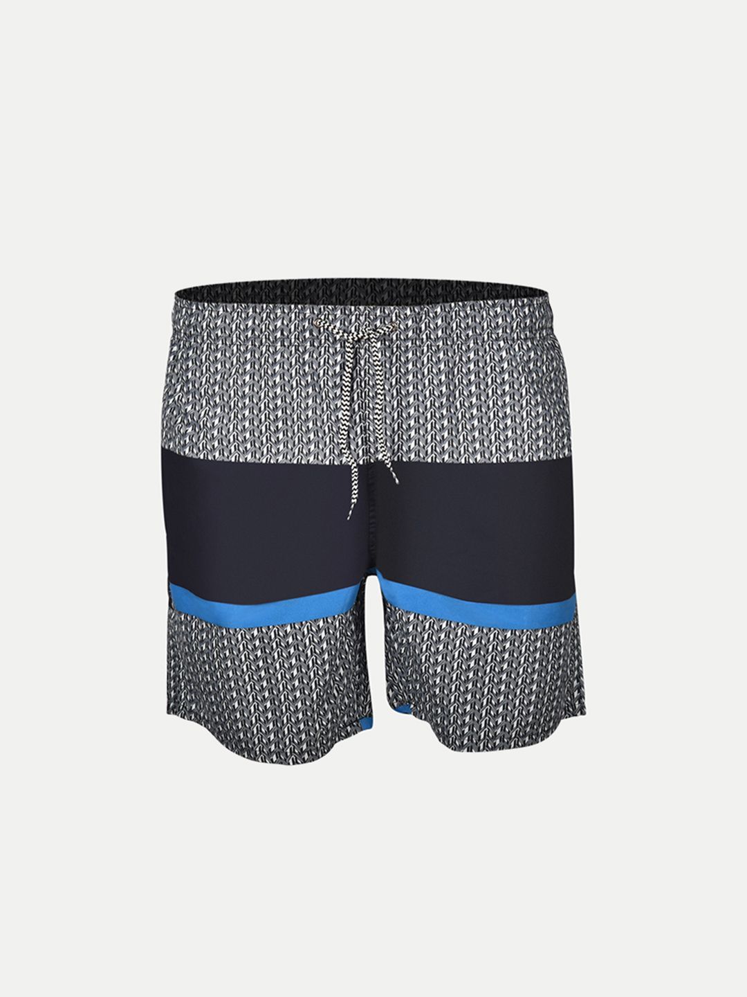 Men Black digital Printed stylish casual shorts