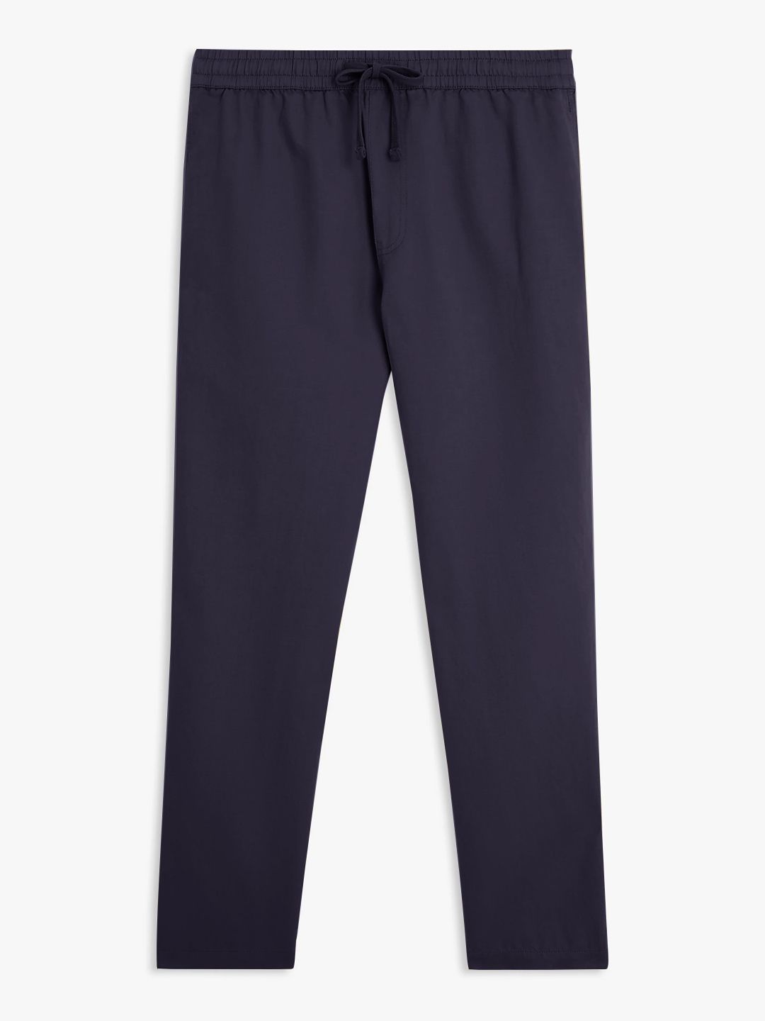 Mens Dark Navy Solid Chinos Trousers