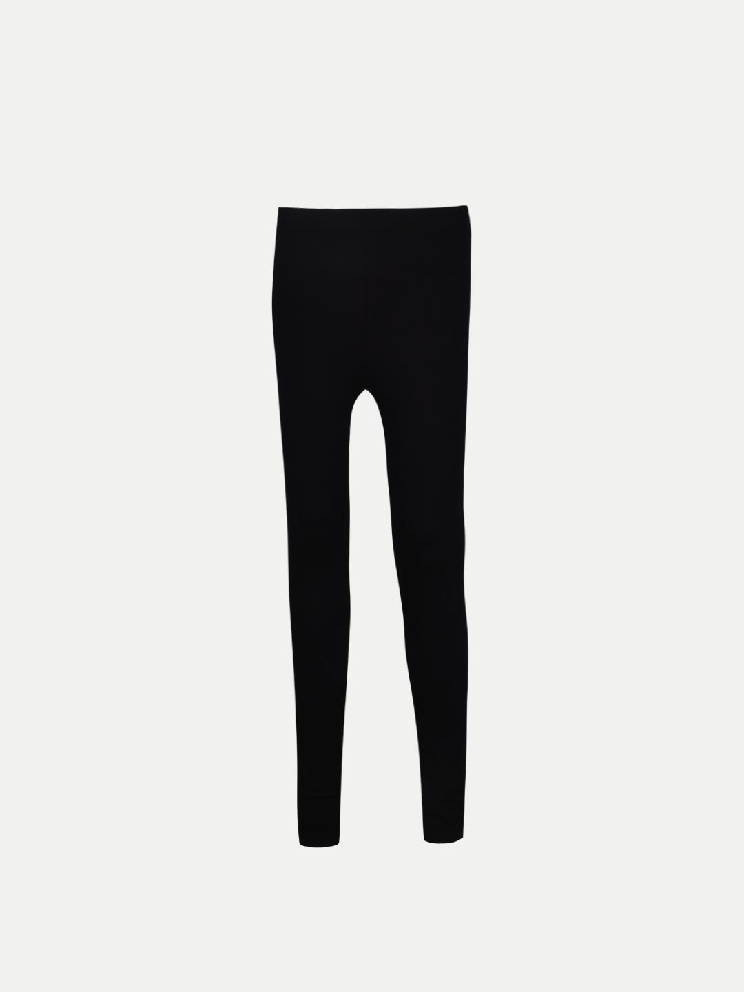 Womens Black solid leggings