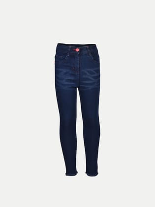 Teen Girls Dark Blue Denim Pant
