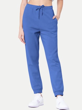 Womens Navy   Solid Joggers