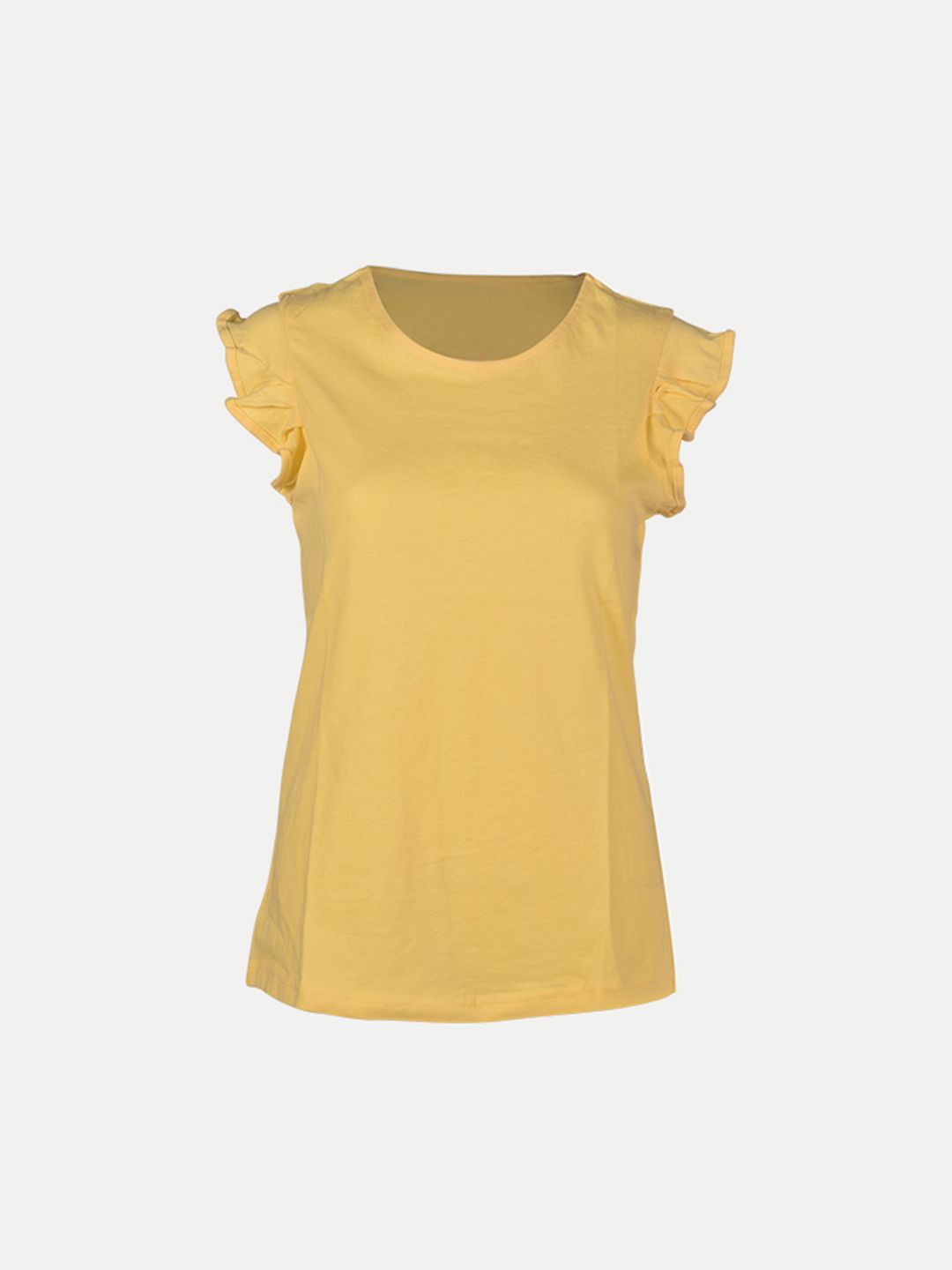 Teen Girls Yellow Solid Tops