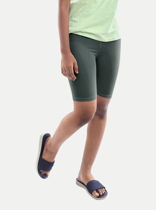 Teen Girls Grey Casual Shorts