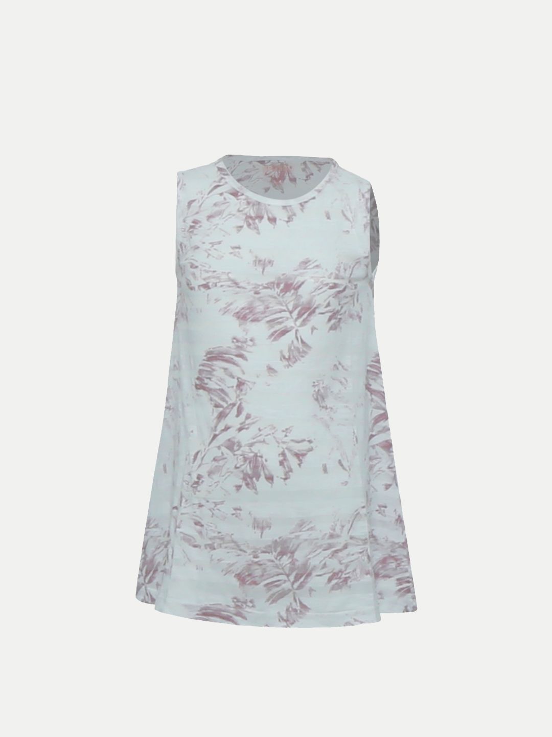 Girls White Printed Floral Dress