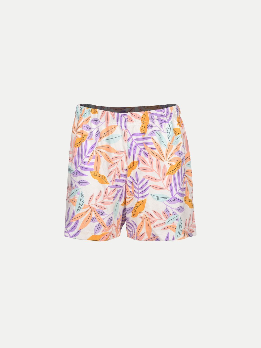 Girls Off-White Leaf All-over Printed Lounge Shorts