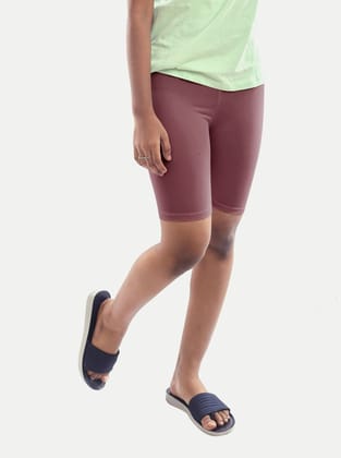 Girls Purple Casual Shorts