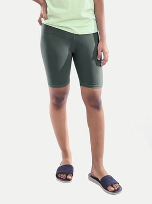 Girls Grey Casual Shorts