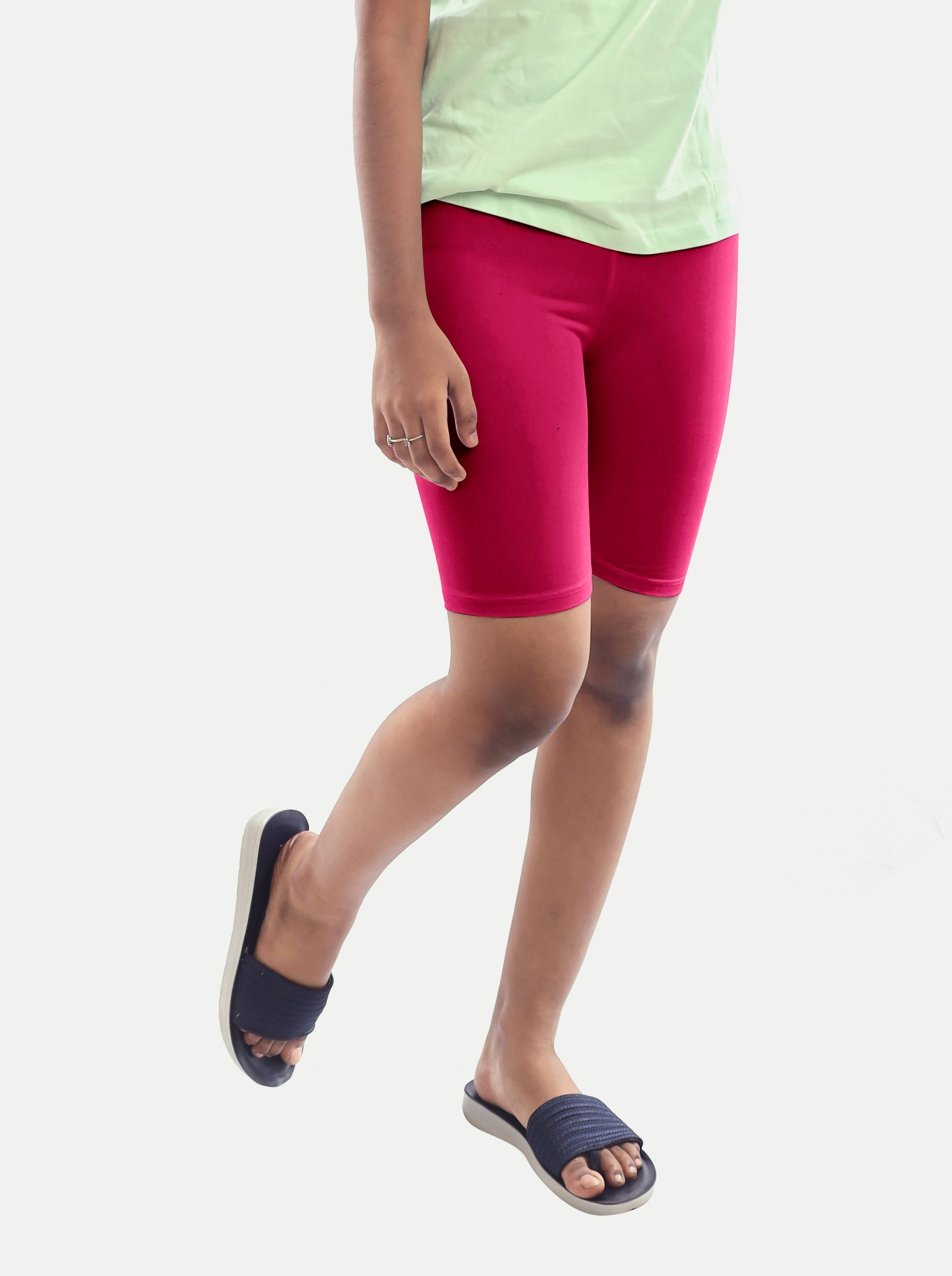 Girls Pink Casual Shorts