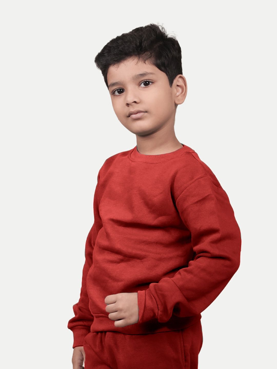 Boys Basic Red Sweatshirt