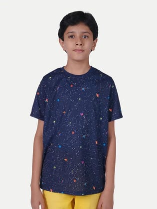 Boys Navy AOP Tshirt