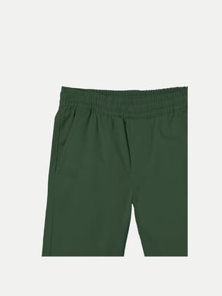 Boys Green Solid Casual Shorts