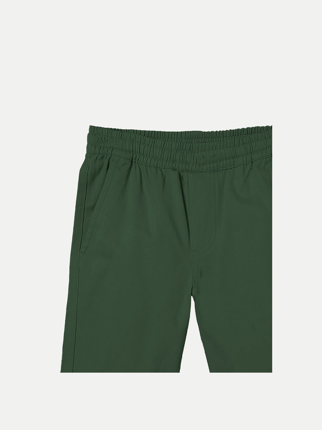 Boys Green Solid Casual Shorts