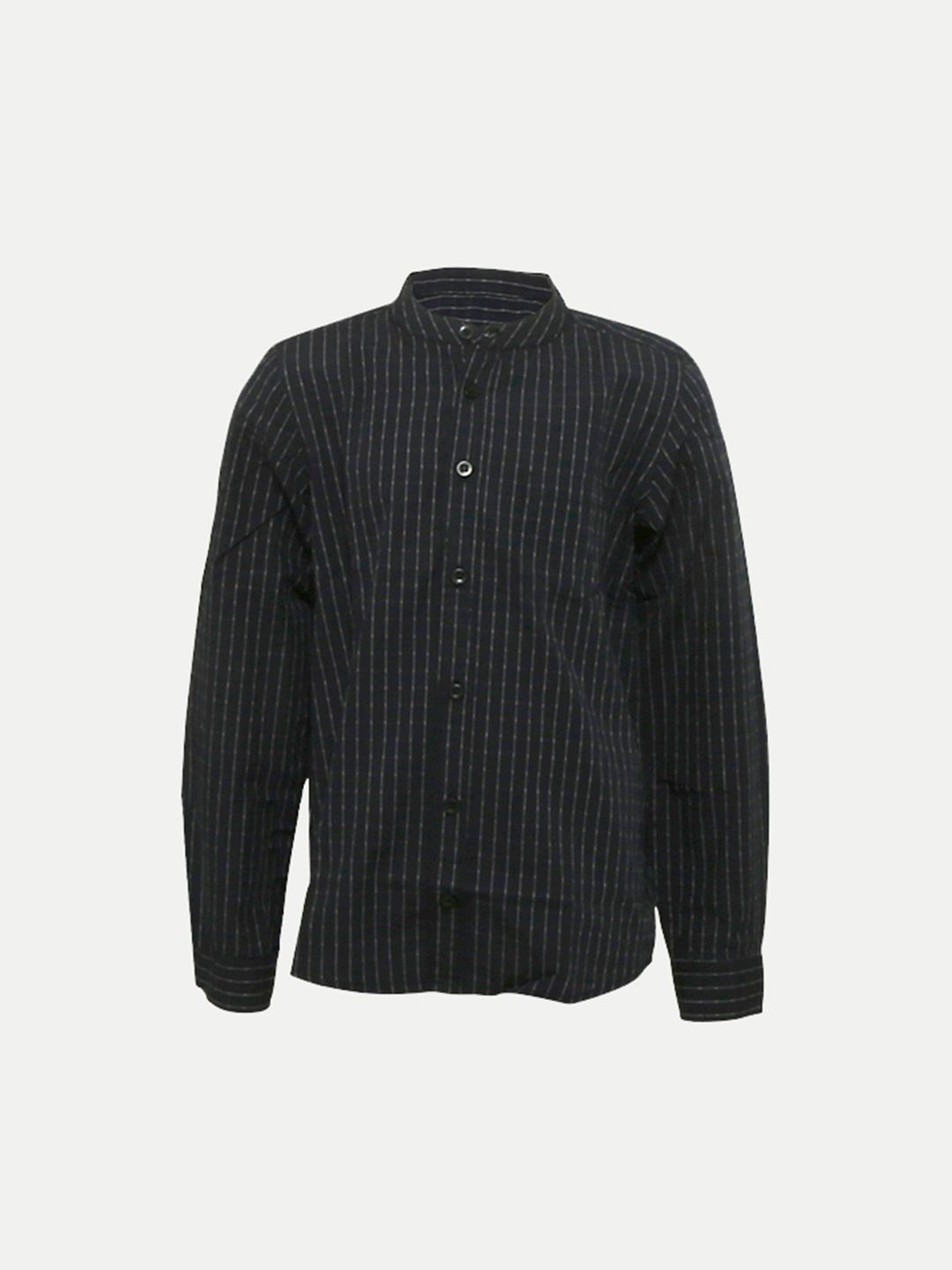 Boys Black Pin-check Shirt
