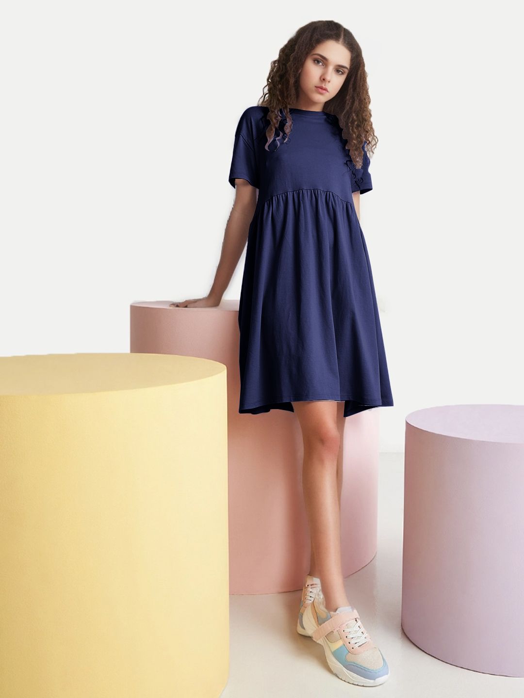Girls Navy Dress