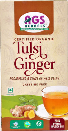 Tulsi Ginger Tea Pyramid Tea Bags Tulsi Ginger Tea Pyramid Tea Bags