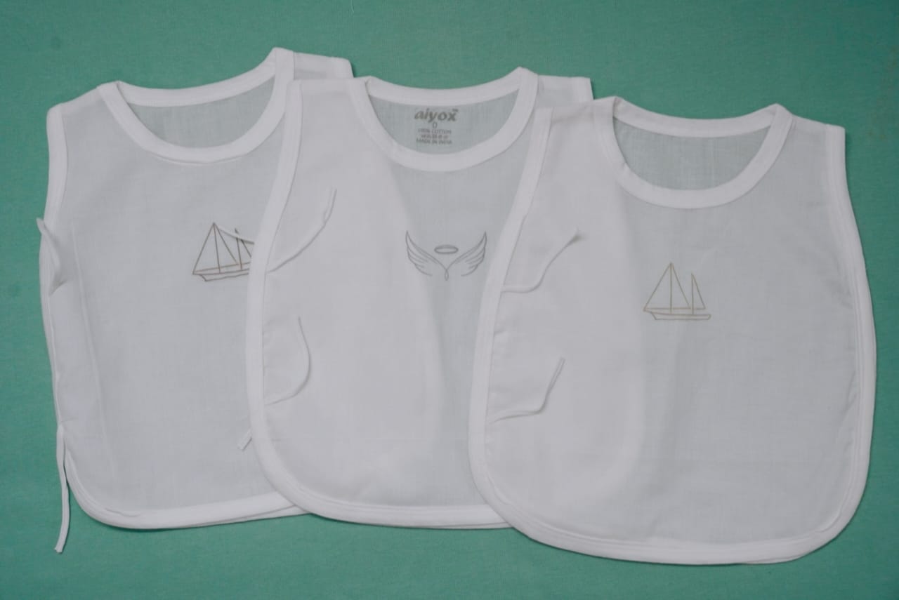 Baby Cotton Jhabla with Side Loop