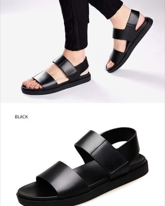 Lansu Men Sandals BB812 Black Lansu Men Sandals BB812 Black