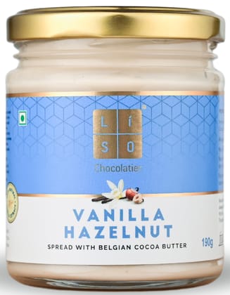 Vanilla Hazelnut Spread | Belgian Cocoa Butter | More Hazelnuts | Slow Roasted | 100% Vegetarian with No Palm Oil | Cold Processed Vanilla Hazelnut Spread | Belgian Cocoa Butter | More Hazelnuts | Slow Roasted | 100% Vegetarian with No Palm Oil | Cold Processed
