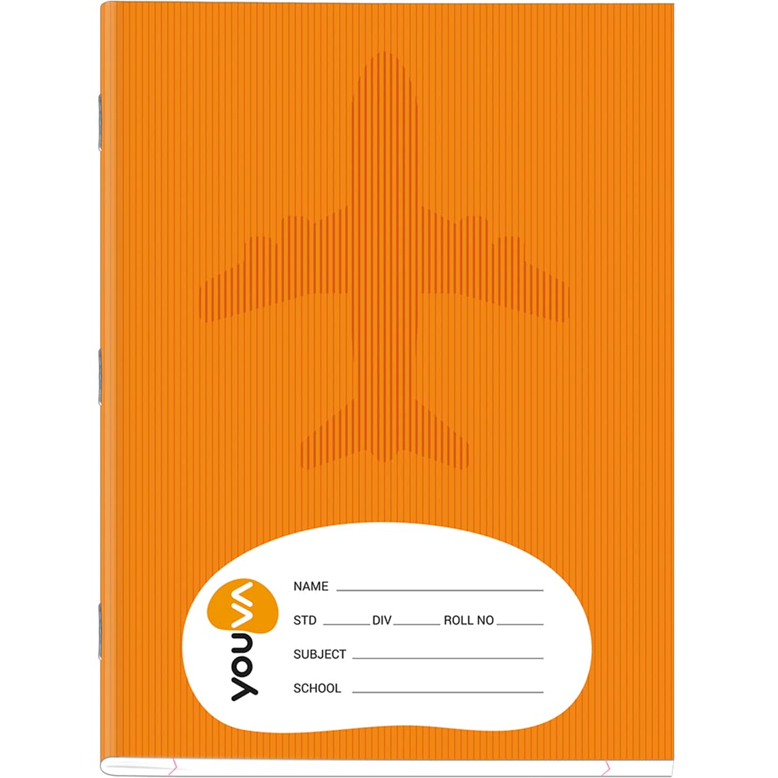 Navneet Youva | Brown Soft Bound Notebook | Jumbo Size 18 cm x 24 cm | Medium Square | 120 Pages| Pack of 12