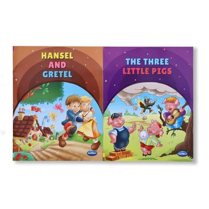 Navneet Classic Fairy Tales Storybooks- The Three Pigs & Hansel And Gretel- With Colourful Illustrations- Read aloud stories for kids- Most loved stories [Perfect Paperback] Navneet Education Limited