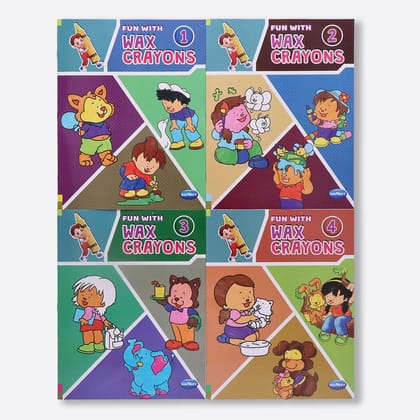 Navneet Fun with Wax Crayons colouring books series for all age groups and fun activity Navneet Education Limited
