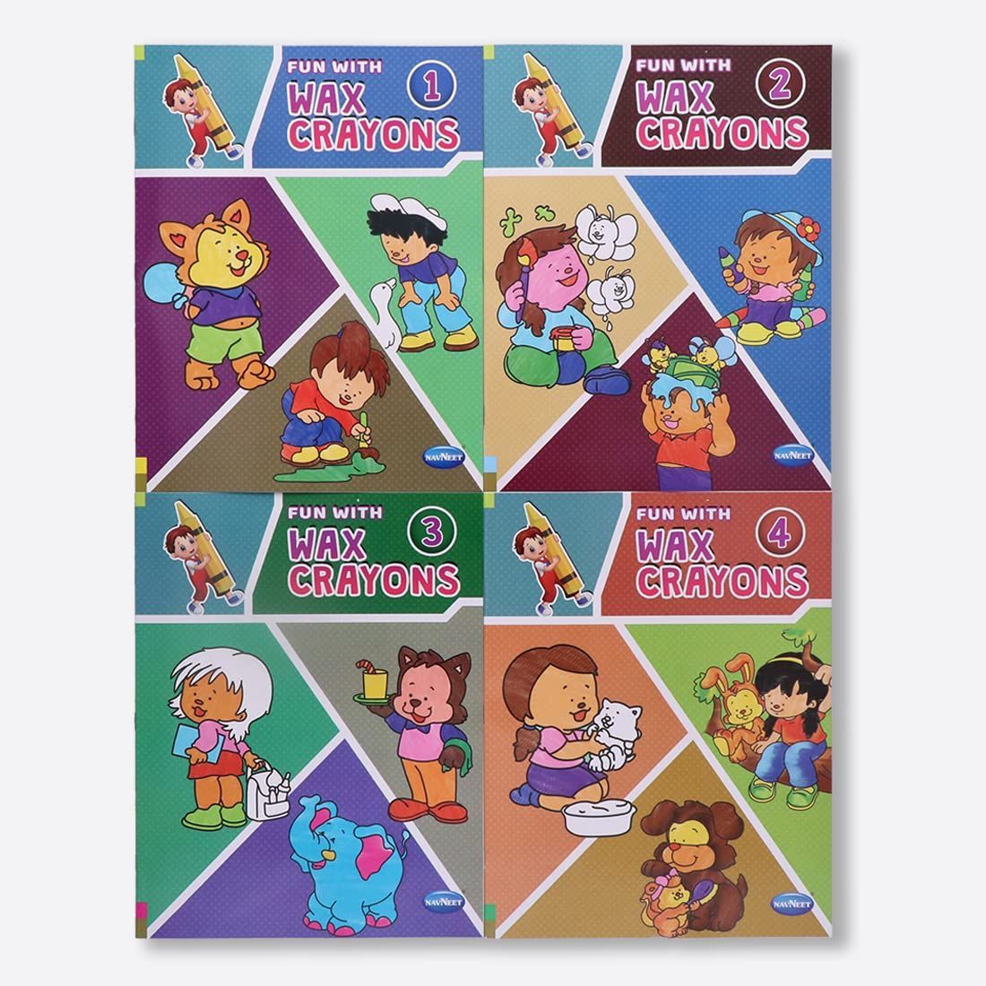 Navneet Fun with Wax Crayons colouring books series for all age groups and fun activity Navneet Education Limited