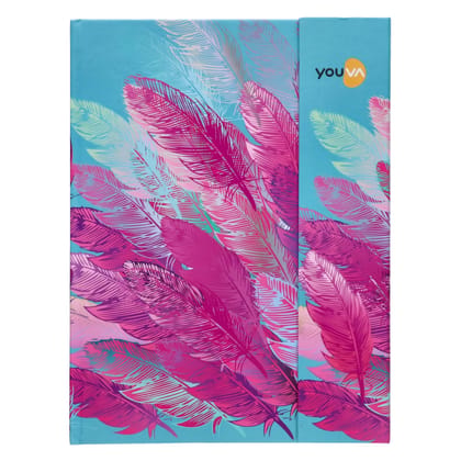 Navneet Youva | My Notes Case Bound Note Book Magnetic Cover | 18 cm x 24 cm | Single Line | 192 Pages | Pack of 2 | Assorted