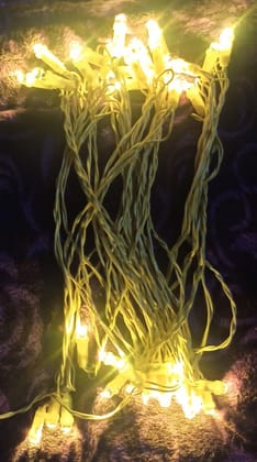 Yellow or Warm White LED Lighting/Rice Lights/String Lights/Fairy Lights with Constant Function, 10.6 Meter Length & 40 LED Bulbs