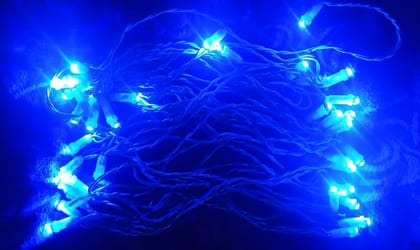 Blue LED Lighting/Rice Lights/String Lights/Fairy Lights with Constant Function, 10.6 Meter Length & 40 LED Bulbs Blue LED Lighting/Rice Lights/String Lights/Fairy Lights with Constant Function, 10.6 Meter Length & 40 LED Bulbs