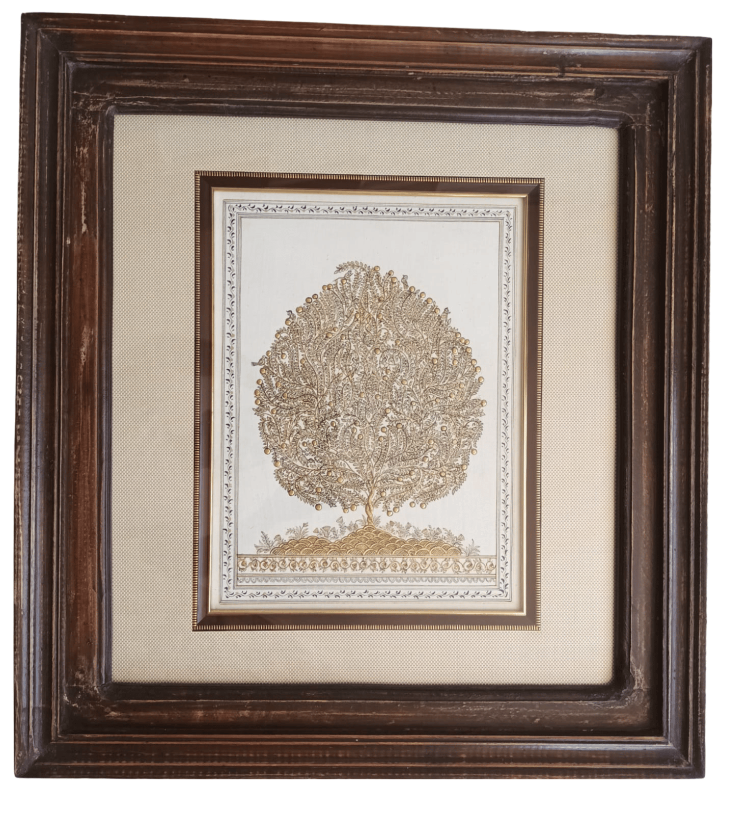 Pichwai Painting- Life Of Tree in wooden frame