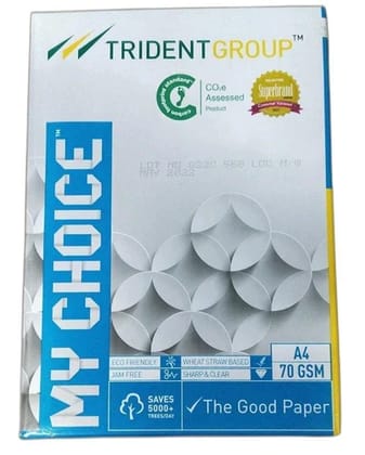 Trident My Choice A4 70 gsm 1 Ream, (500 sheet) Trident My Choice A4 70 gsm 1 Ream, (500 sheet)