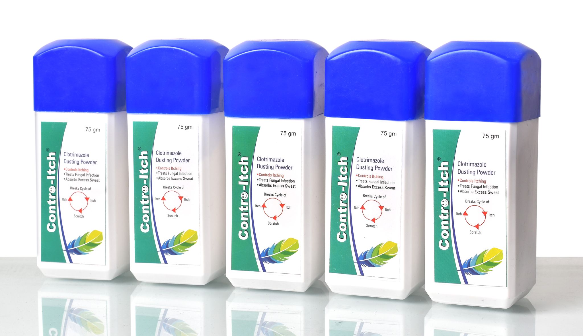 CONTRO-ITCH Anti-Septic Dusting Powder 5x75 gm