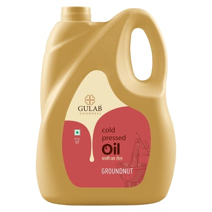 Gulab Cold Pressed Groundnut Oil - 5 Litre Gulab Cold Pressed Groundnut Oil - 5 Litre