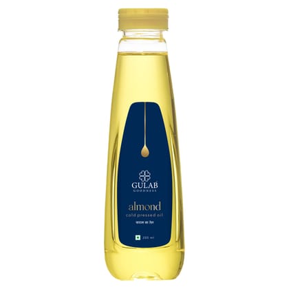 Gulab Cold Pressed Almond oil - 200 ml | 100% Pure Edible Badam ka Tel | For Healthy Hair and Skin | Body Massage | Rich in Vitamin E Gulab Cold Pressed Almond oil - 200 ml | 100% Pure Edible Badam ka Tel | For Healthy Hair and Skin | Body Massage | Rich in Vitamin E