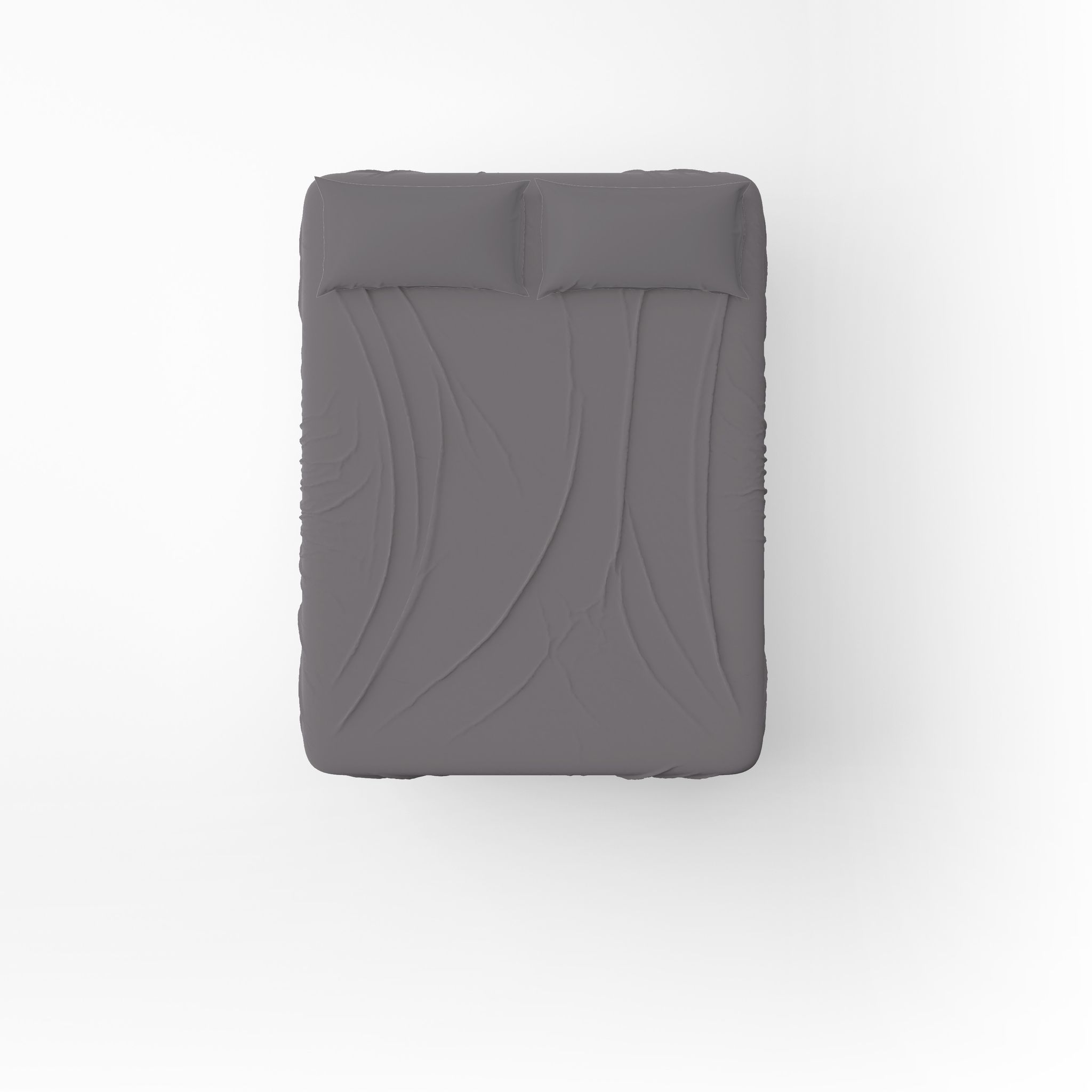 Chann Studio Bedsheet Collection 400 TC Cotton King Size 78"x72" with 2 Pillow Covers (Grey)